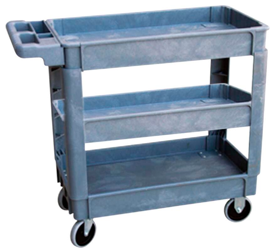 Classroom Select 3-Shelves Utility Cart, 25-1/2 x 37-1/2 x 33 Inches, 750lb, High Density Thermoplastic, 4 Wheel 2091192